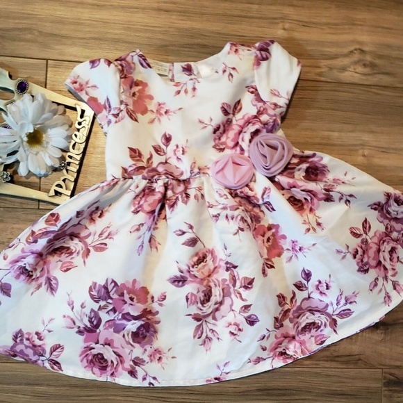 Koala Kids Other - Koala Baby Dress Floral Special Occasion/Sunday Dress Dressy Fancy Size 12Months